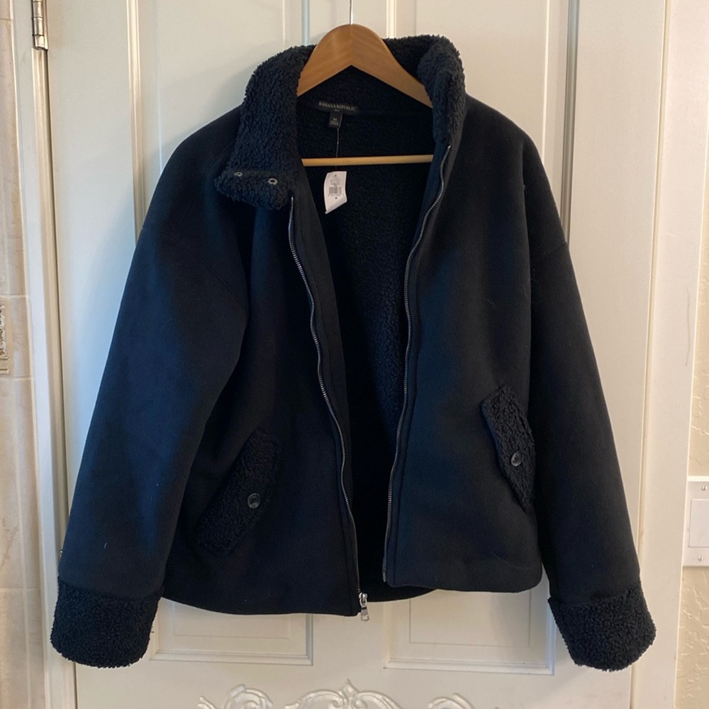 Banana Republic soft fleece coat